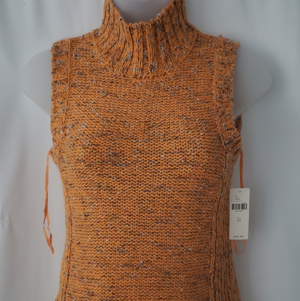 NWT Anthropologie Sz XS Mock Halter Tank Knit Top